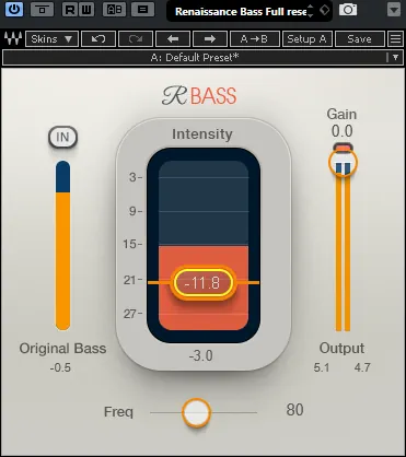 RBass от Waves — уплотнение низа бочки