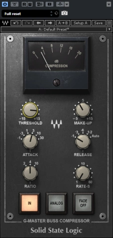 SSL Compressor от Waves — настройка компрессии бочки