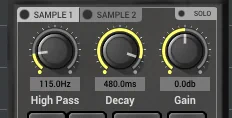 Отключение Sample 1 и Sample 2 в Credland Audio BigKick